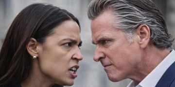 AOC Gavin Newsom